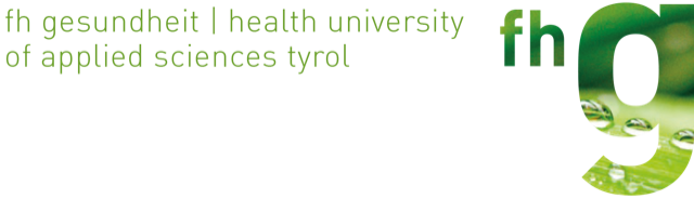 Logo health university of applied sciences, Tirol, Austria