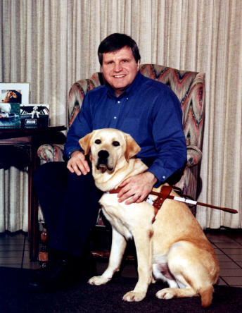 George Kersher with his Dog